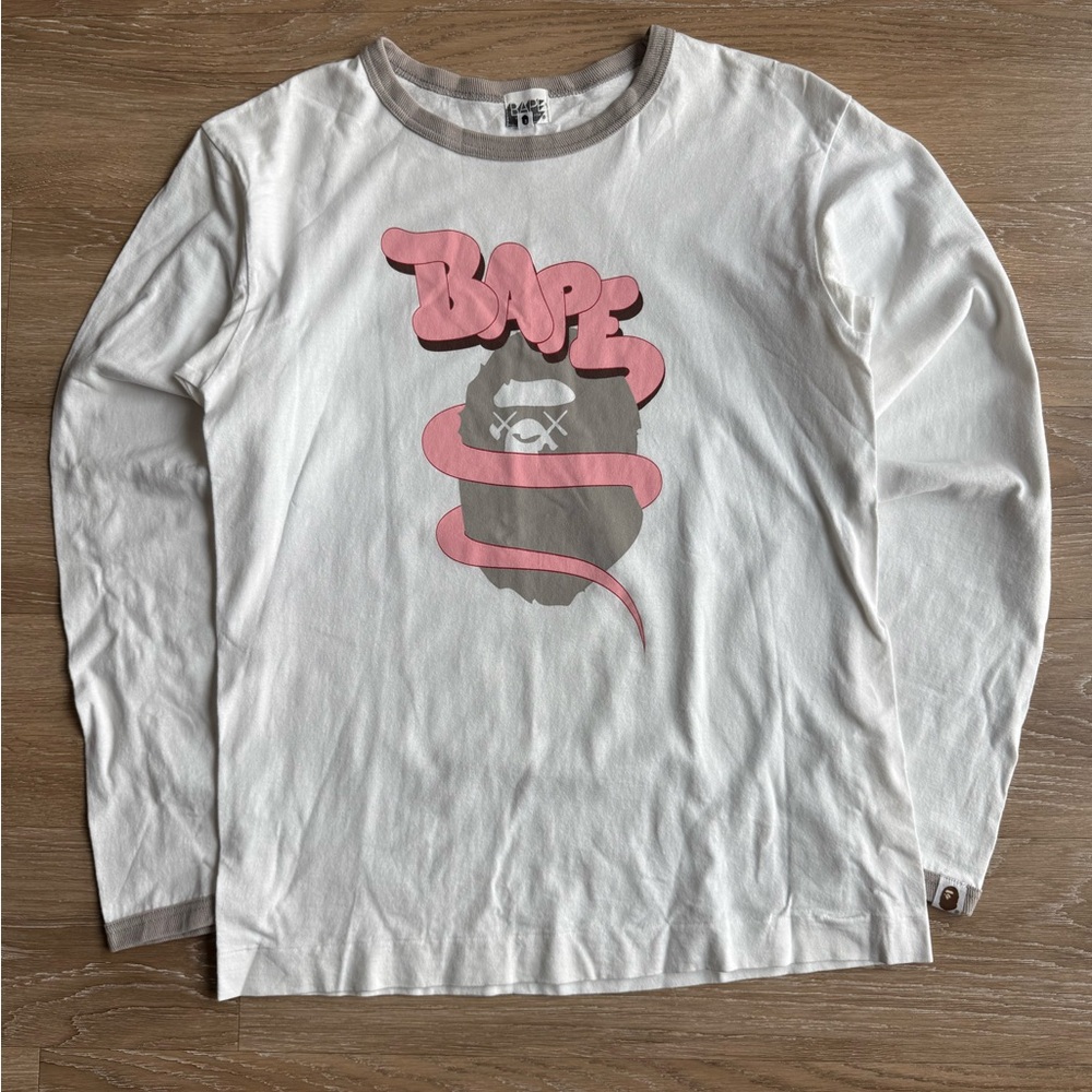 Kaws X Bape Long Sleeve Shirt